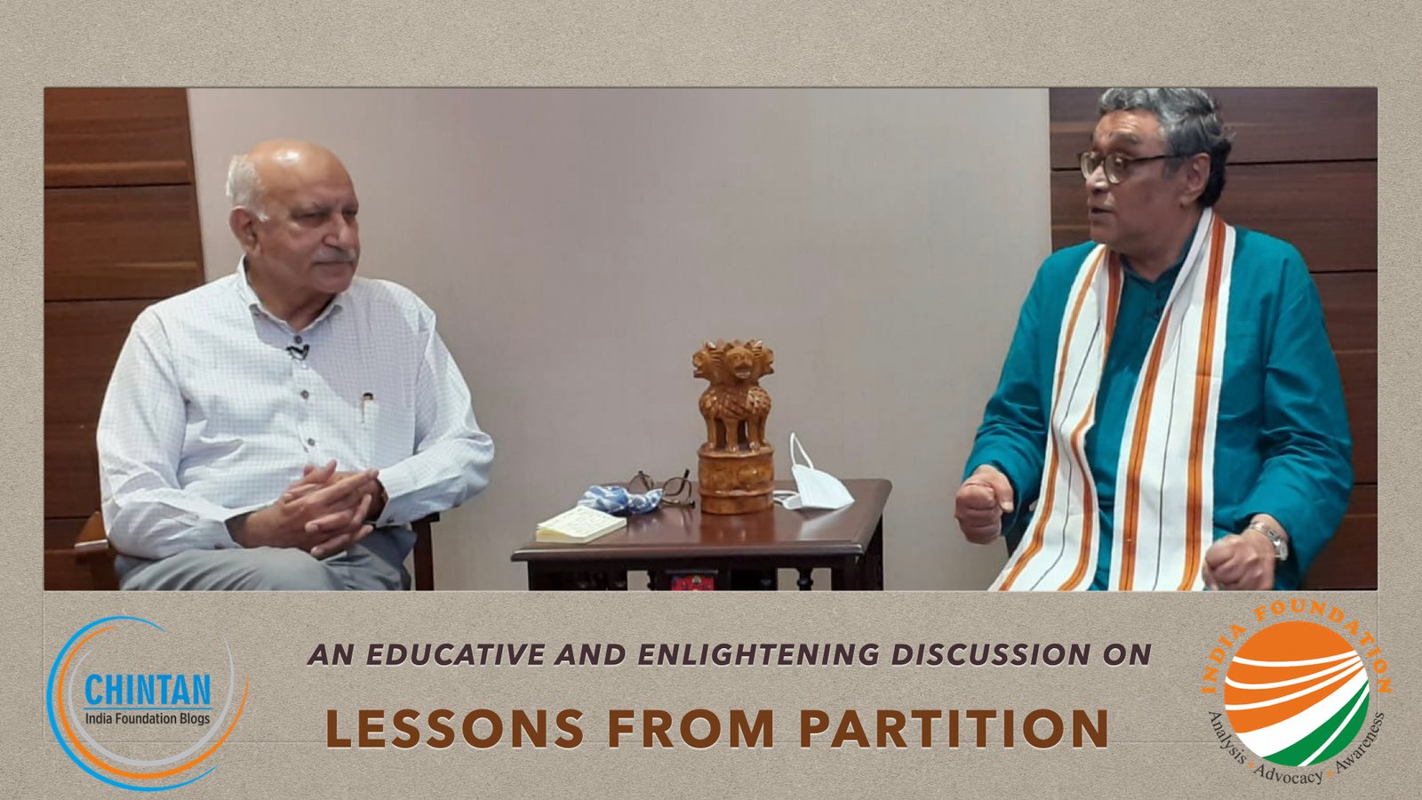 Lessons from Partition – IF Chats with Shri M J Akbar and Shri Swapan Dasgupta