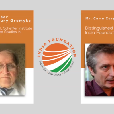 Mr. Come Carpentier in Conversation with Prof. Yury Gromyko, Russia